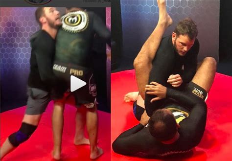 Actor Chris Pratt Demonstrates His Wrestling Skills on Nogueira Bros