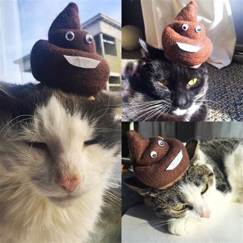 Poop Emoji Cat Hat Poop Emoji Costume for Cats - Etsy