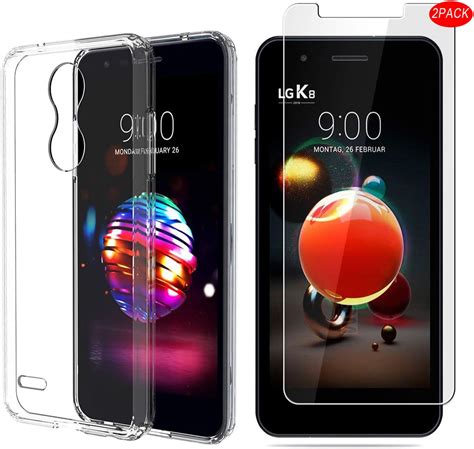 MYLBOO LG K9 Case LG K9 Screen Protector, [3 in 1] Transparent Soft TPU ...