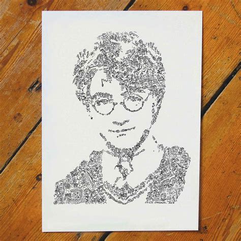 Harry Potter doodle ar print from the Harry Potter adventures – drawinside