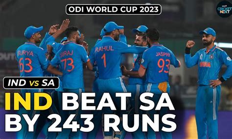 IND vs SA ODI World Cup 2023: India beat South Africa by 243 runs ...