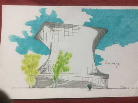 #sketch #croquis del museo #soumaya en la ciudadana de #México | Museo ...