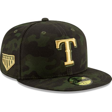 Texas Rangers New Era 2019 MLB Armed Forces Day On-Field 59FIFTY Fitted ...