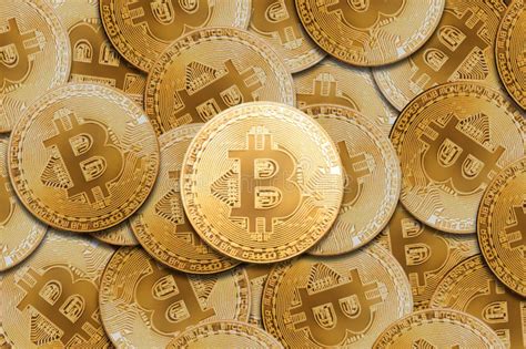 Bitcoin Physical Gold Coin Isolated on White Stock Photo - Image of ...