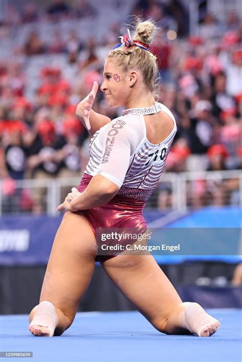 Ragan Smith of the Oklahoma Sooners competes in the floor exercise... News Photo - Getty Images