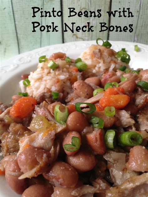 Pinto Beans with Pork Neck Bones | Turnips 2 Tangerines