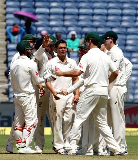 Steve O'Keefe celebrates wicket of R.Ashwin