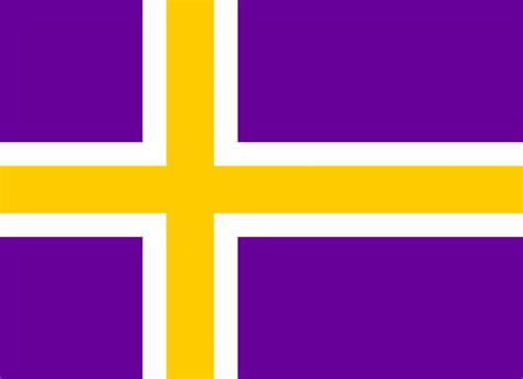 Verdens flagg: Nordic cross flag of the Minnesota Vikings