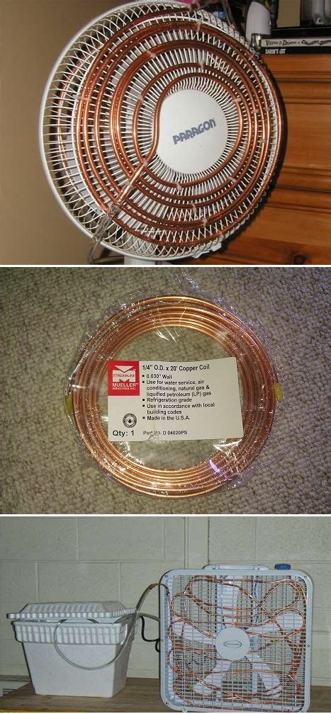 How to Build Your Own Air Conditioner Fan | Diy projects, Survival ...