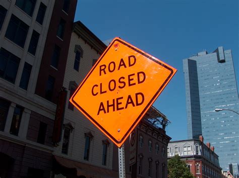 Free Construction Road Closed Ahead Stock Photo - FreeImages.com