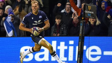 Duhan Van Der Merwe scores hat-trick as Scotland strengthen grip on ...