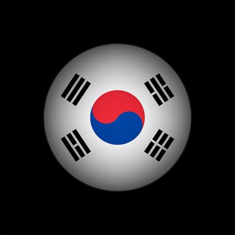 Premium Vector | Country south korea south korea flag vector illustration