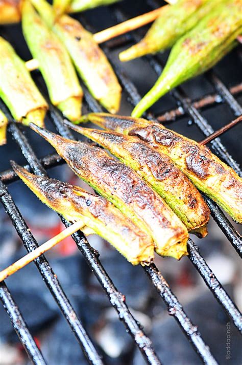 Grilled Okra Recipe - Add a Pinch