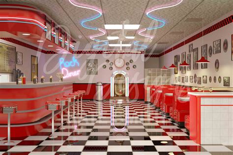 1950s Diner Background