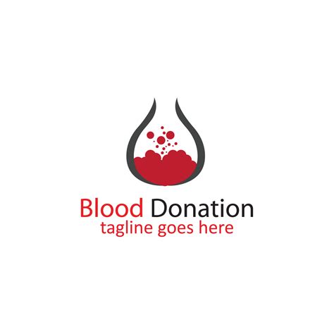 Blood Donation Logo Template Design Vector 13040114 Vector Art at Vecteezy