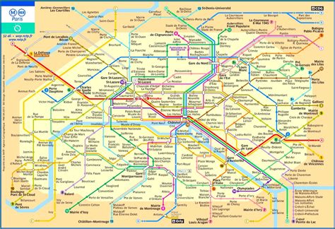 Paris subway map