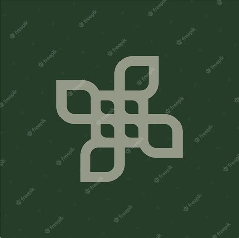 Premium Vector | Simple plant logo design template