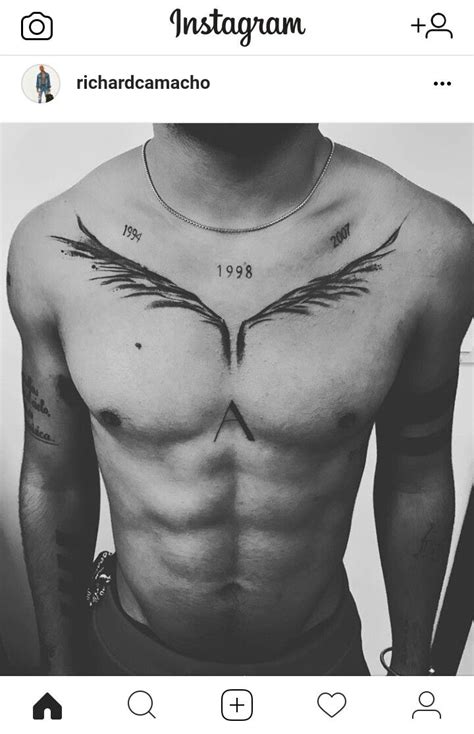 Pin by Nicold 🌼 on Richard Camacho | Cool chest tattoos, Small chest tattoos, Chest tattoo men