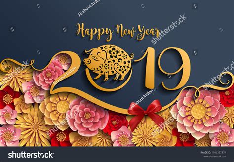 Happy Chinese New Year 2019 Zodiac Stock Vector (Royalty Free ...