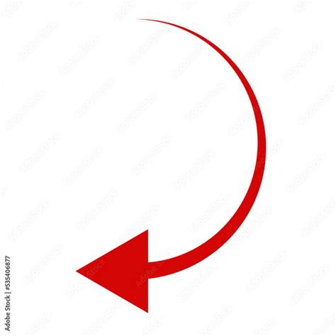 Red half, circle with one arrow. Flat design element. Isolated png ...