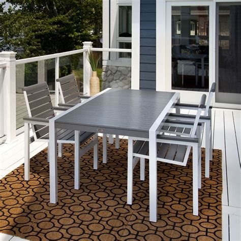 Polywood MOD Solid 36" x 73" Dining Table | Polywood outdoor furniture, Rectangle dining set ...