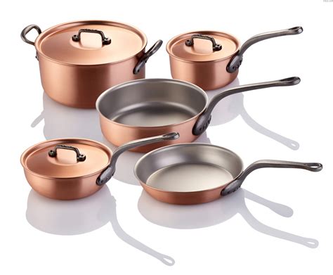 Copper Cookware Set - Falk 8-piece Classical Line - Falk USA | Copper cookware set, Copper ...