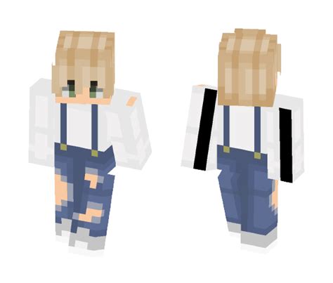 Download Blonde boy in overalls Minecraft Skin for Free. SuperMinecraftSkins