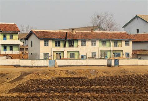 Photo of rural houses in North Korea