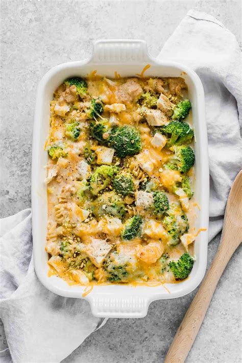 Healthy Chicken Broccoli Pasta Casserole - Jar Of Lemons