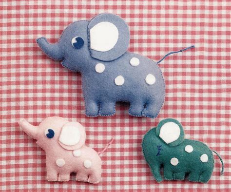 Free Japanese Craft Patterns: Elephants Free Japanese Felt Sewing ...