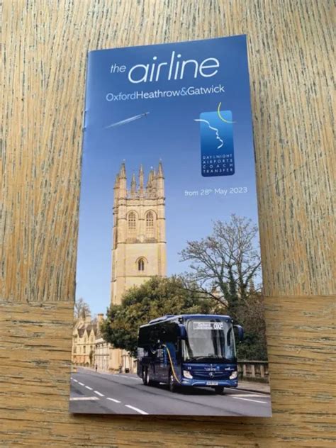 OXFORD BUS COMPANY 'the airline': Heathrow and Gatwick coach timetable May 2023 EUR 1,66 ...