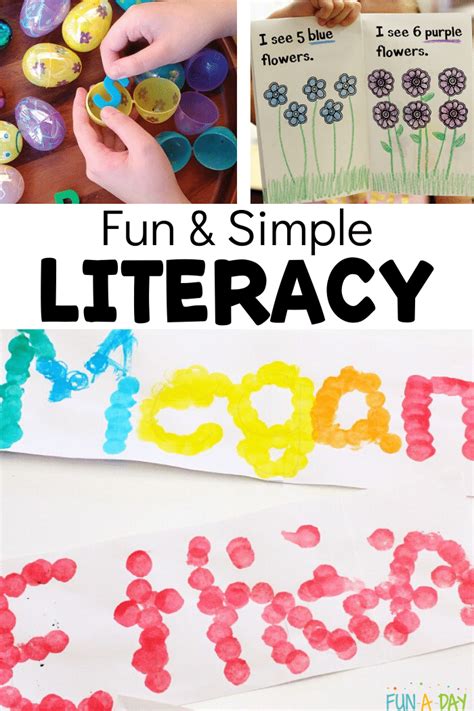 Simple Early Literacy Activities for Preschool and Kindergarten Kids – Garmur Design