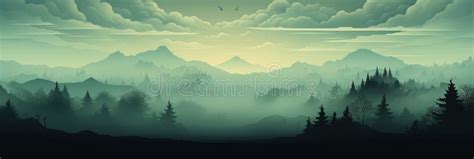 Mystical Mysterious Fog in the Forest Stock Photo - Image of darkness ...