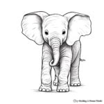 Baby Elephant Coloring Pages - Free & Printable!