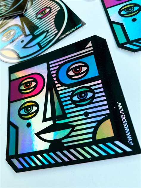 Holographic Sticker Pack 2 3 Vinyl Stickers Limited | Etsy