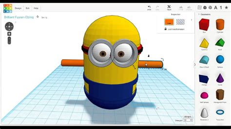 3d Minion building - TinkerCAD - YouTube