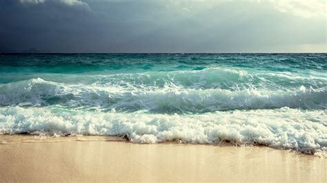 fresh, And, Beautiful, Blue, Sea, Waves Wallpapers HD / Desktop and ...