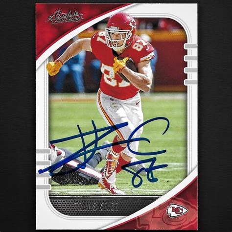 Travis Kelce Autograph Card - Etsy