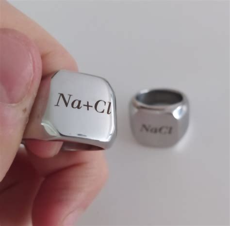 Chemistry Couple Ring (Na+Cl & NaCl)