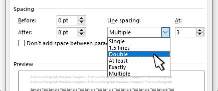 Microsoft Office Tutorials: Change the line spacing in word