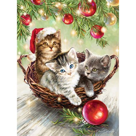 Christmas Kittens 300 Large Piece Jigsaw Puzzle | Spilsbury