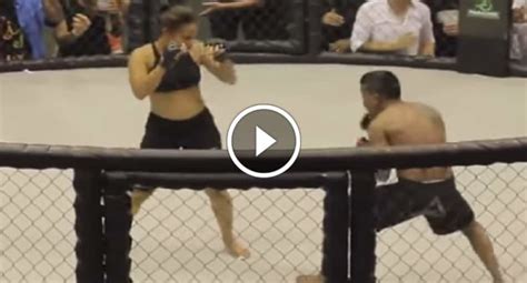 Female fights male opponent in MMA - does NOT go as expected - MMA Underground