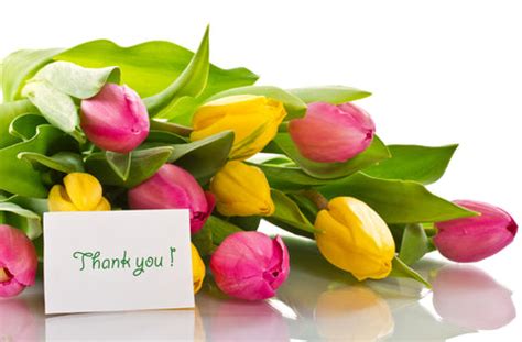 Saying 'Thank You' with Flowers