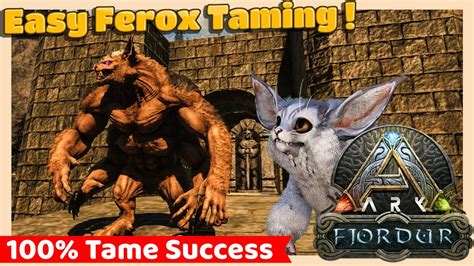 Easy Ferox Taming Guide | Fjordur location | ARK Survival Evolved - YouTube