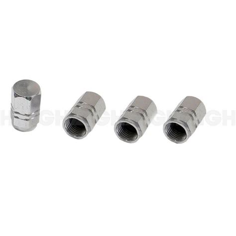 DR Air Tyre Valve Caps Alloy 4Pc Silver | tools.com