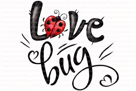 Love bug. Valentine clipart | Custom-Designed Illustrations ~ Creative Market