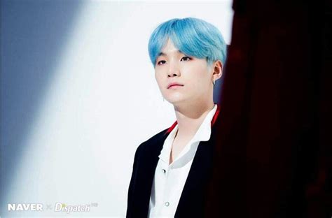 Suga with Blue Hair | ARMY's Amino