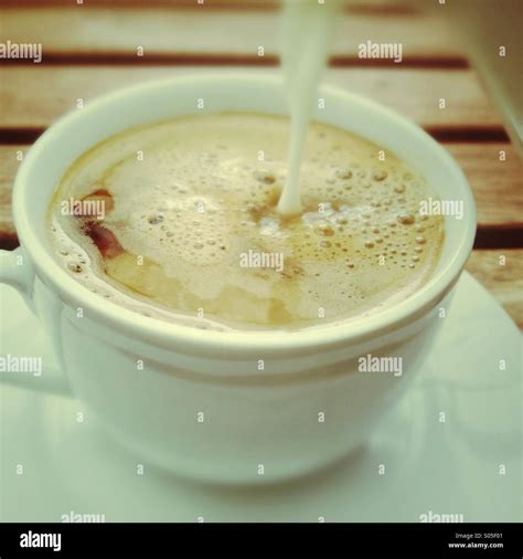 Coffee with milk Stock Photo - Alamy