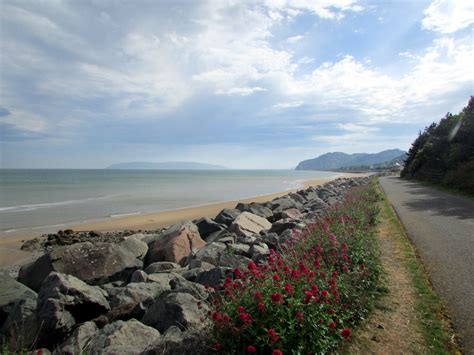 Penmaenmawr Beach a superbly sunny place, in Conwy