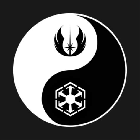 Jedi/Sith Yin-Yang Symbol - Jedi Sith Yin Yang - T-Shirt | TeePublic